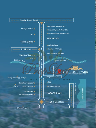 SRN The Courtyard Location Map